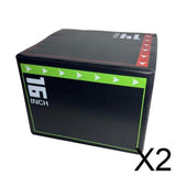Maxbell 2xJump Box Step up Box for Jumping Conditioning Strength Training Dips 40cmx30cmx35cm