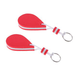 Maxbell 2 Pieces Water-drop Shape Floating Key Ring Marine Boat Sailing Float Red - Aladdin Shoppers