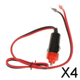 Maxbell 4xCigarette Lighter Plug Cable Car Power Supply Inverter Adapter Wire 12V 10A