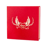 3D Love Greeting Card for Her Gift Card for Anniversary Festival Celebration