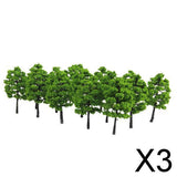 Maxbell 3x20x Model Trees Scenery 1:100 HO Scale Tree Landscape Layout Green
