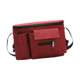 Maxbell Portable Storage Bag Cup Holder Bottle Diaper Baby Toy Stroller Organizer Red