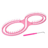 Maxbell 8 Shape Knitting Loom Handmade Compact Scarf Loom for Shawls Sweaters Lovers