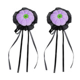 Maxbell 2x Mini Halloween Hair Clips Pair Headdress for Party Halloween Role Playing violet