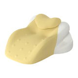 Maxbell Wedge Pillow Cushion Versatile Washable Cover Lie Pillows for Waist Home Bed Yellow