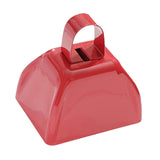 Maxbell Metal Cowbell 2.91x2.36x2.95inch Cow Bell for Graduation Baseball Team Party Red