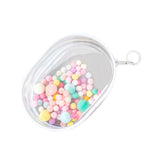 Maxbell Clear Figure Display Bag for Figures Collectibles Doll Collectors Plush Doll Bag with Keychain White