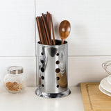 Maxbell Chopstick Basket Stainless Steel Cage Spoon Box Straw Canister Circle - Aladdin Shoppers