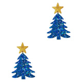 Maxbell Christmas Drop Earrings Trendy Decor for Dating Christmas Gift Birthday Gift blue