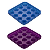 Maxbell 2 Pieces Durable Plastic Snooker/Pool Ball Tray Holds 16 Balls Blue & Purple - Aladdin Shoppers