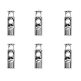 12Pcs Metal Barrel String Cord Locks 2 Hole Toggle Spring Clasp Stop End