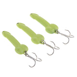 Maxbell 3Pcs 4.5cm Artificial Simulation Metal Sequins Metal Sequins Fishing Hooks - Aladdin Shoppers