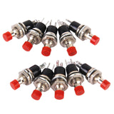 Maxbell 6x10x Mini Momentary Push Button Switch for Model Railway Hobby Red