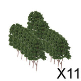 Maxbell 11x20 Dark Green Model Tree N Scale Train Layout Wargame Scenery Diorama 7.5cm