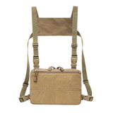 Maxbell Maxbell Multi-Purpose Vest Rig Bag Radios Pocket Chest Harness Pouch Pack Khaki
