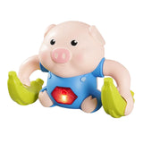 Maxbell 2pcs Electric Tumbling Pig Baby Sing Music Toy Voice Control Cute Design