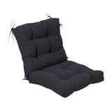 Maxbell Chair Cushion with Backrest Seat Cushion for Kitchen Office Chair Desk Chair black