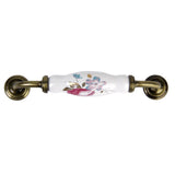 Maxbell 4 x Pastoral  Ceramic Cabinet Cupboard Retro Drawer Pull Handle