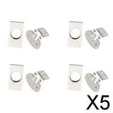 Maxbell 5x8X Invisible Magnetic Tie Stay Electroplate Anti-wrinkle Clip Anti-floating
