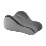 Maxbell Back Pillow for Bed Memory Foam Zip Close Leg Elevate Pillow for Home Dorm Gray