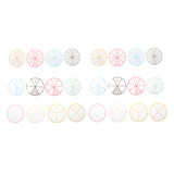 Maxbell 2 set of 24pcs Numbered Fractions Circles Math Chips Mathematics Number Toy