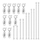 Maxbell Magnetic Necklace Clasp and Closures Crafts Pendant Necklace Chain Extenders Silver