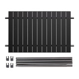 Maxbell Foldable Metal Board Heavy Duty Wagon Cart Board for Garden Cart BBQ Picnics Black