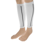 Maxbell Maxbell Unisex Running Athletics Compression Sleeves Calf Leg Shin Splints White