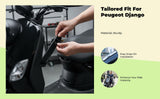Motorcycle Panel Trim, Abrasion Resistant, Compatible with Peugeot Django Black Left