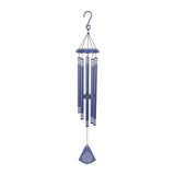 Maxbell 37 inch Memorial Wind Chime Simple Hanging Decor for Backyard Garden Outside Blue