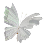 Maxbell 3D Butterfly Wall Decor Butterfly Mesh Photography Prop for Holidays Bedroom White