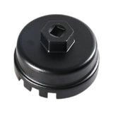Maxbell Car Oil Filter Wrench Remover Aluminum Replacement Hattype Wrench for Toyota 6 Notch Black