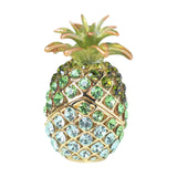 Maxbell Pineapple Trinket Box Decor Pineapple Decorative Box for Charm Rings Earring Green