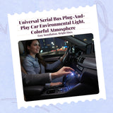 Light-emitting diode car interior atmosphere light, Universal Serial Bus night light, mood lighting decor Multicolor #3