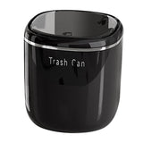 Maxbell Small Trash Can Stylish Convenient Counter Waste Basket for Home Car Kitchen Black