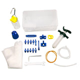 Maxbell Maxbell Deluxe Bike Hydraulic Brake Bleed Kit Bicycle Oiling Syringe Funnels Blue
