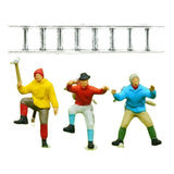 Maxbell 3x 1/64 Scale Miniature Figures Mountain Climbing Ornaments for Layout Props
