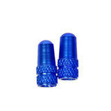 Maxbell Maxbell 2pcs Cycling MTB Bike Aluminum Alloy Presta Valve Cap Dust Cover Dark Blue