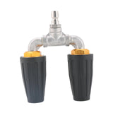 Maxbell Pressure Washer Nozzle Multifunctional Sprayer Nozzle for Windows Car Garden Black