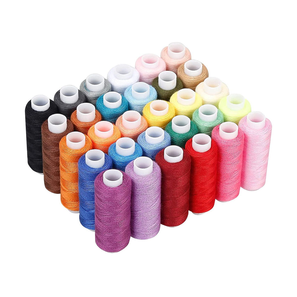Maxbell 60Pcs Sewing Threads Polyester Sewing Machine Thread for Hand Sewing Machine