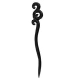 Maxbell Maxbell Women Handmade Carved Hair Pin Stick Vintage Ebony Wood Hair Clips Black 2#