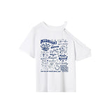 Maxbell Maxbell Womens T Shirt Summer Trendy Female Crewneck Tee for Daily Wear L