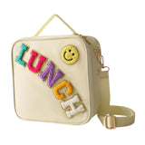 Maxbell Insulated Lunch Box Bag Food Delivery Bag Waterproof Portable Food Container Beige