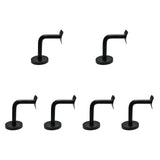 Maxbell 6Pcs Stainless Steel Handrail Brackets for Home Corridors Indoor/Outdoor Use 8cmx6cmx5cm Fixed Curved Plate