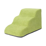 Maxbell Dog Stairs Pet Steps Non Slip Compact Comfortable Soft for High Bed Climbing 3 step green