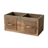 Maxbell Wooden Planter Box Decorative Flower Vase for Home Garden Dining Room Indoor 30x14x13.5cm
