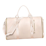 Maxbell Garment Bag for Travel Garment Duffle Bag for Business Trip Trip Backpacking Beige