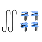 Maxbell 4Pcs Car Brake Line Clamp Line Stopper for Fitting Fuel Rail Hose Clamp With Hook