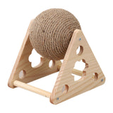 Maxbell Sisal Cat Scratching Ball for Cat Lovers Cat Playing Supplies with Stand Style B
