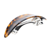 Maxbell 2Pcs Women's French Acetate Hair Clip Ladies Leopard Curved Barrette Hairpin